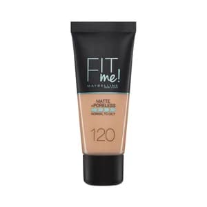 MAYBELLINE Fit me! Tono 120 Fondo de maquillaje con acabado mate, para pieles normales a grasas.
