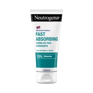 NEUTRÓGENA Crema fórmula noruega de pies, hidratante de textura ligera y rápida absorción, para pies normales a secos 100 ml.