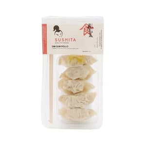 SUSHITA Bandeja dim sum orientales rellenos de pollo 6 uds. 128 g.
