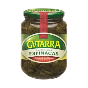 GVTARRA Espinacas de calidad extra frasco de 425 g.