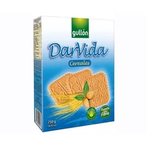 GULLÓN Dar Vida Galletas de cereales, fuente de fibras 750 g.
