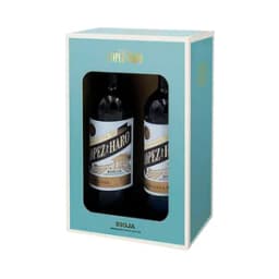 LOPEZ DE HARO Estuche con 2 botellas de vino tinto crianza con D.O. Ca. Rioja.