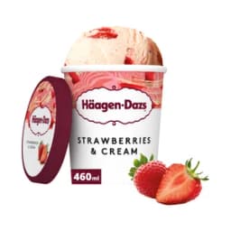 HÄAGEN-DAZS Tarrina de helado de fresa con trocitos de fresa 460 ml.
