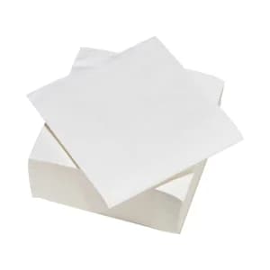 ACTUEL Servilletas de papel desechables blancas,2 capas 33 x 33 cm ACTUEL 100 uds.