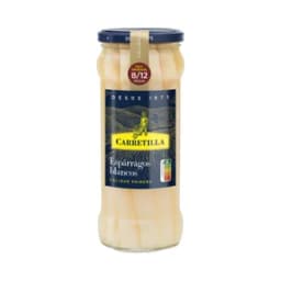 CARRETILLA Espárragos blancos extra (calibre muy grueso) 8/12 piezas 325 g.