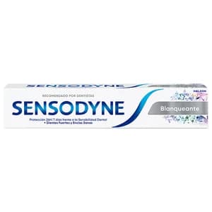 SENSODYNE Pasta de dientes con flúor y acción blanqueadora, especial dientes sensibles 75 ml.