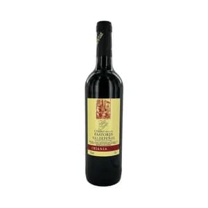 CERRO DE LOS PASTORES Vino tinto crianza con D.O. Valdepeñas botella 75 cl.