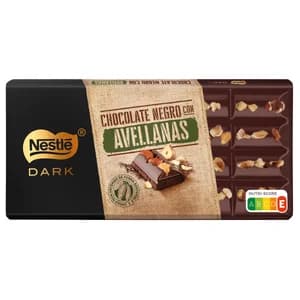 NESTLÉ Dark Chocolate negro con avellanas enteras 150 g.