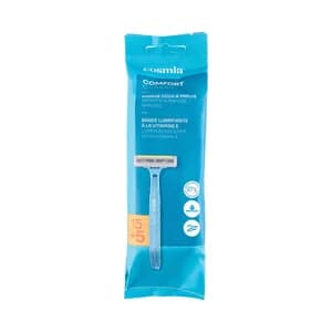 COSMIA Comfort classic Maquinillas afetirar desechables con cabezal de 2 hojas 15 uds.