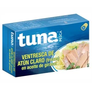 TUNAPESCA Trozos de ventresca en aceite de girasol 72 gr.