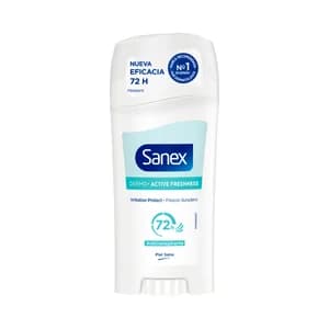SANEX Dermo Active freshness Desodorante en stick para mujer antitranspirante hasta 72 horas 65 ml.