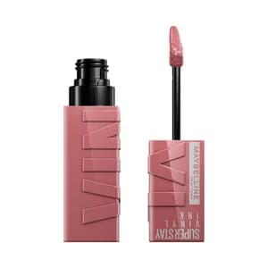 MAYBELLINE Superstay vinyl ink tono 110 Awestruck Lápiz de labios en tinta líquida con acabado efecto vinilo.