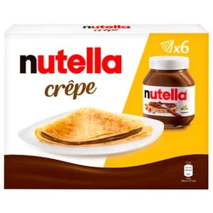 NUTELLA Crepe rellena de crema para untar de avellanas y cacao nutella, cocinada y congelada 6 uds.