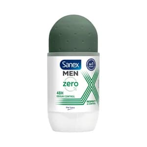 SANEX Men zero Desodorante roll on para hombres anti transpirante hasta 48 horas 50 ml.