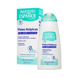 INSTITUTO ESPAÑOL Gel para baño y ducha, especial pieles atópicas INSTITUTO ESPAÑOL 500 ml.