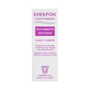 XHEKPON Contorno ojos, tratamiento antiedad, reductor de arrugas y patas de gallo XHEKPON 15 ml.