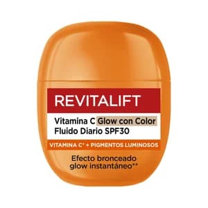 L´ORÉAL PARIS Revitalift Fluido facial con color, efecto bronceado y FPS 30 (alto) 40 ml.