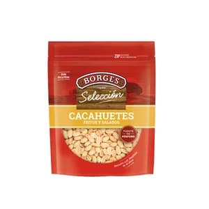BORGES Selección Cacahuetes pelados salados y fritos 250 g.