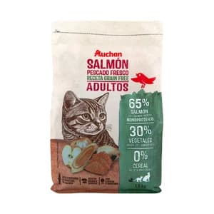 PRODUCTO ALCAMPO Grain free Alimento completo para gatos adultos base de salmón 1.5 kg.