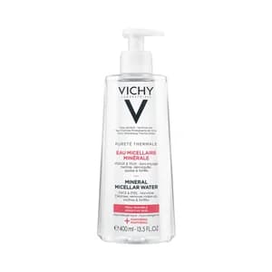 VICHY Agua micelar con Panthenol, para cara y ojos, especial pieles sensibles VICHY 400 ml.
