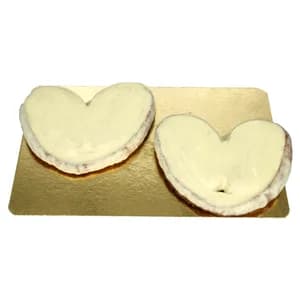 Palmera recubiertas de chocolate blanco, 2 uds, 250g.