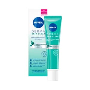 NIVEA Peeling exfoliante de noche para pieles propensas a imperfecciones NIVEA Derma skin clean 40 ml.