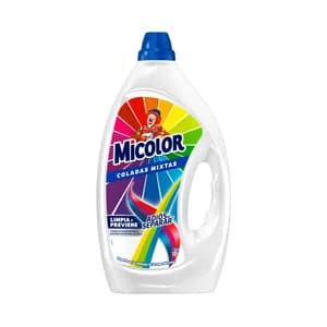MICOLOR Detergente líquido para lavadoras, apto para coladas mixtas 52 DS
