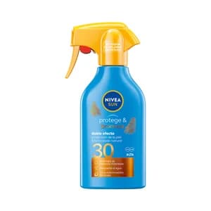 NIVEA Sun Protector solar con activador del bronceado y factor de protección 30 (medio) protege & broncea 270 ml.
