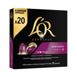 L"OR ESPRESSO Café en cápsulas Suntuoso I8, 20 uds.