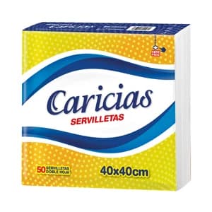CARICIAS Servilletas 40X40 50 unds.