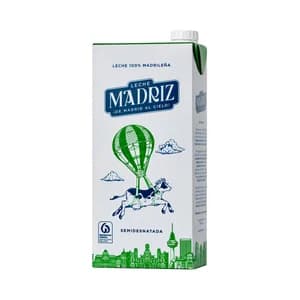 MADRIZ Leche de vaca semidesnatada de origen 100% madrileña 1 l.