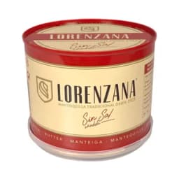 LORENZANA Lata de mantequilla tradicional sin sal añadida LORENZANA 500 g.
