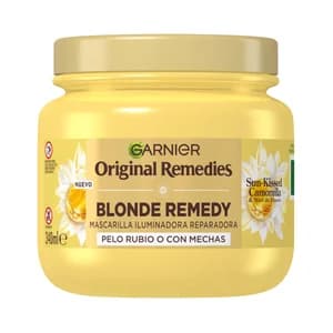 ORIGINAL REMEDIES Sun-kissed de Garnier Mascarilla capilar reparadora, para pelo rubio o con mechas 340 ml.
