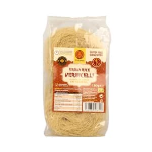 TIGER KHAN Pasta fideos de arroz integral sin gluten TIGER KHAN 180 g.
