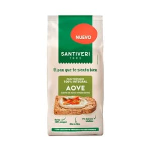SANTIVERI Aveo Pan tostado 100% integral 200g.