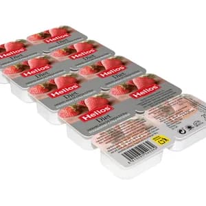 HELIOS Mermelada Diet fresa en 10 tarrinas 250 g.