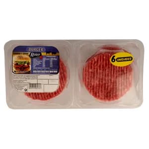 Bandeja con burger meat mixta (vacuno - cero) ROLER 6 x 80 g.