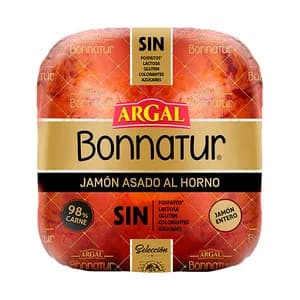 BONNATUR Jamón cocido asado en horno al corte. - Loncha fina 1 mm