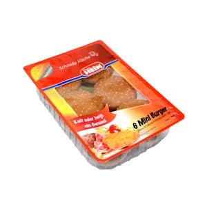 DIETER HEIN Mini burgers de cerdo, listas para calentar y comer DIETER HEIN 6 x 50 g.