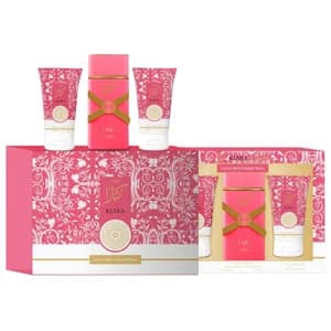 KIARA Candy Estuche regalo para mujer (colonia, loción corporal y gel).