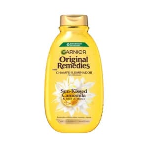 ORIGINAL REMEDIES Sun-kissed de Garnier Champú iliminador para cabellos rubios o con mechas 400 ml.