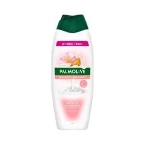 PALMOLIVE Natural balance Gel de baño o ducha textura crema, enriquecido con leche y extracto de flor de almendra 600 ml.