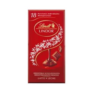 LINDT Chocolate con leche con un relleno cremoso 100 g.