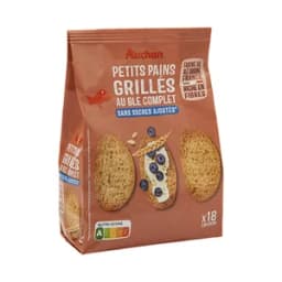 PRODUCTO ALCAMPO Panecillos integrales sin azúcar 225 g.