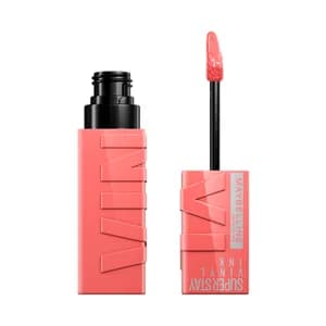 MAYBELLINE Superstay vinyl ink tono 100 Charmed Lápiz de labios en tinta líquida con acabado efecto vinilo.
