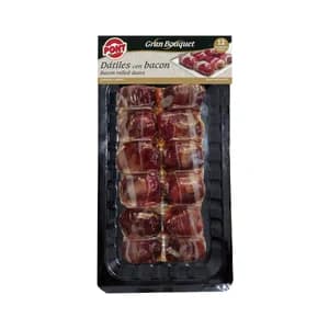 PONT Dátiles envueltos en bacon, listos para calentar y comer PONT 12 uds.