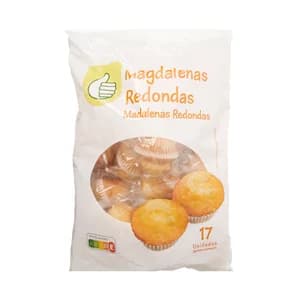 PRODUCTO ECONÓMICO ALCAMPO Magdalenas redondas 615 gr,