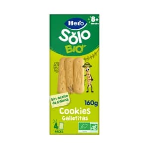 HERO Solo bio Galletitas (cookies) ecológicas a base de cereales, a partir de 8 meses 160 g.