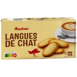 PRODUCTO ALCAMPO Galletas lengua de gato 2 x 34 uds.