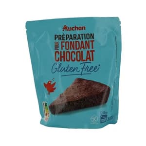 PRODUCTO ALCAMPO Preparado para pastel de chocolate sin gluten, listo para hornear 500 g.